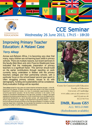 Terry Allsop seminar flyer