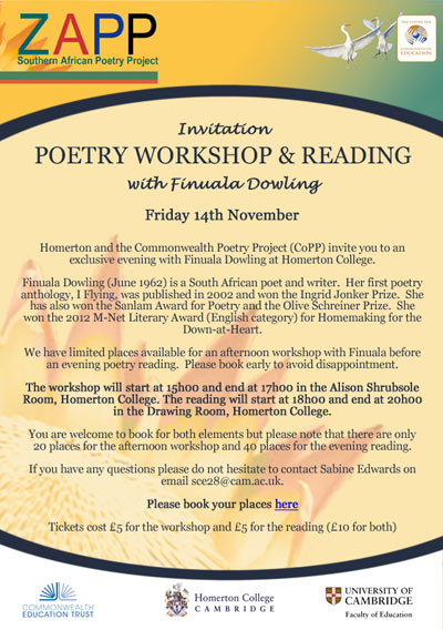 Invitation to Poetry Event
