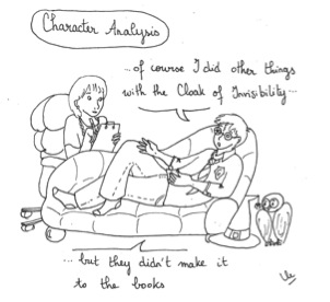 Cartoon of children's literature student