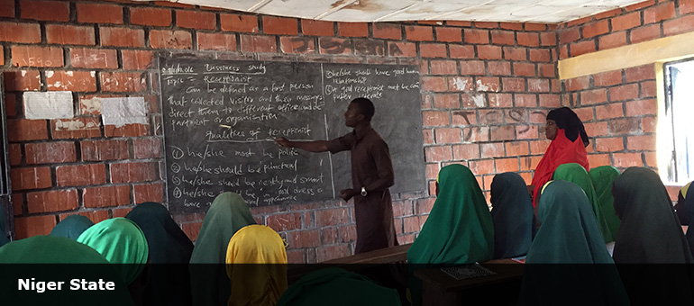 Classroom of secondary school Niger State