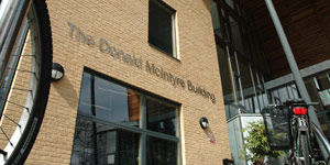 Entrance to Donald McIntyre Building, Faculty of Education