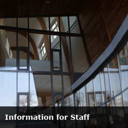 information for staff button