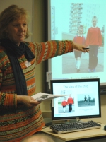 Cathy Burke introducing the PLACE seminar