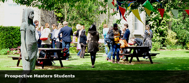 student and staff party in Faculty garden