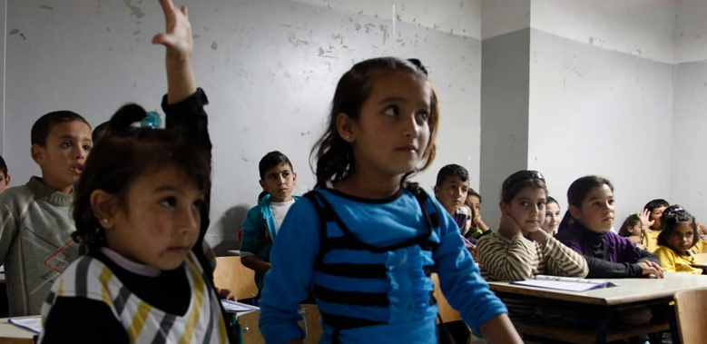 Children in classroom Lebanon