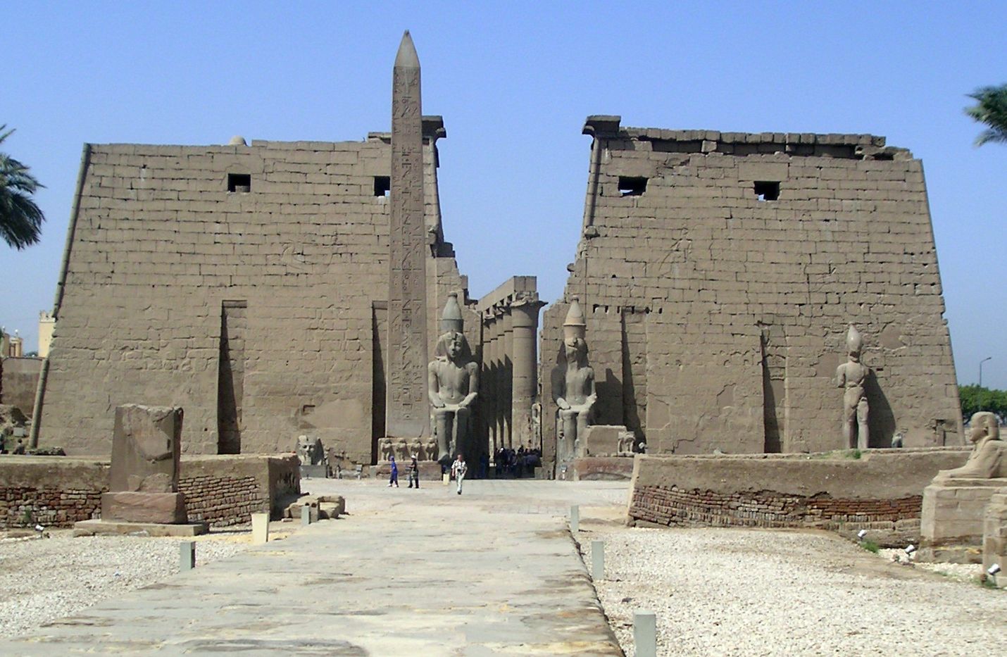 Obelisk at Luxor (the ancient Egyptian city of Thebes), where Ammianus Marcellinus described hieroglyphs in his Res Gestae.   