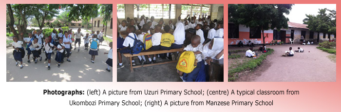 Pictures of Uzuri, Manzese and Ukombozi Primary Schools, Tanzania