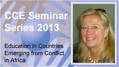 CCE Seminar date, Alicia Fentiman and Ilse Wermink (12 March 2013)