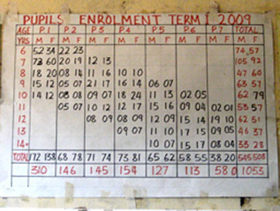 Attendance chart