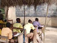 outside classroom Ghana