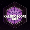 Kaleidoscope 2022 in a hexagonal kaleidoscope graphic 