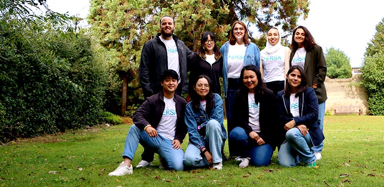 The FERSA team pose for a group photo in the Faculty garden