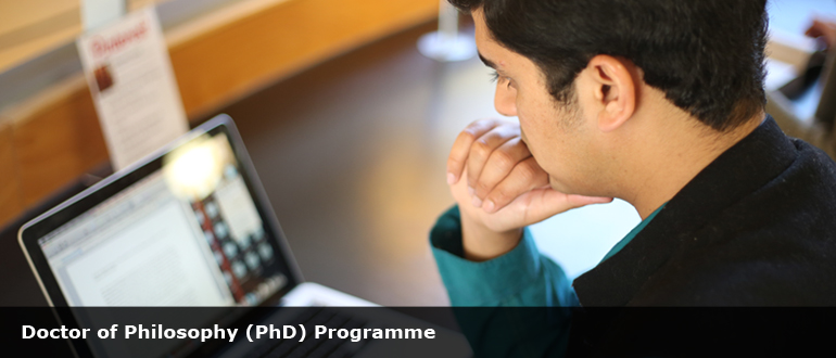 student working at a computer