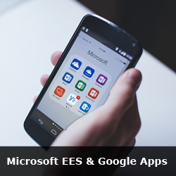 Microsoft EES and Google Apps button