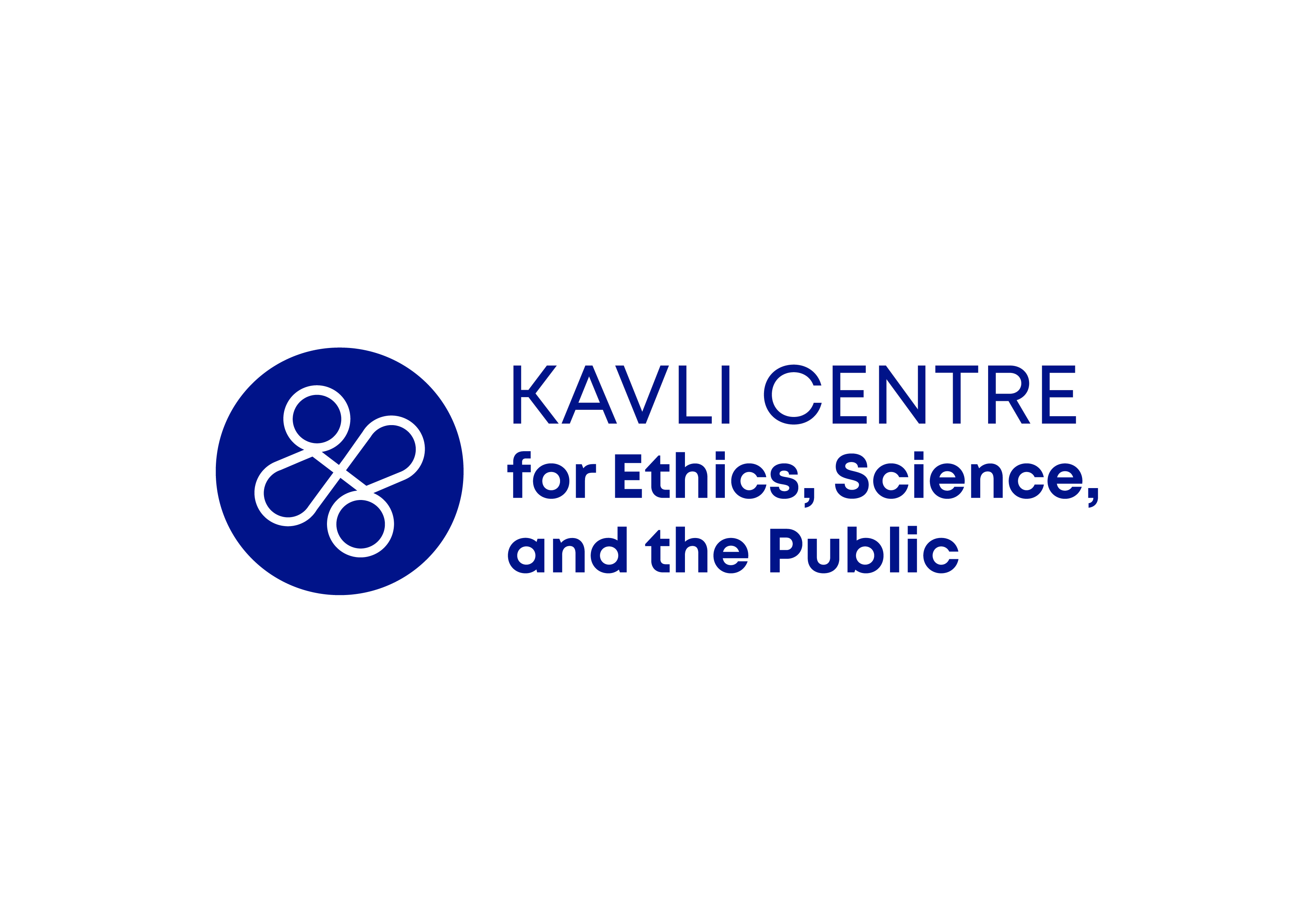 Logo - Kavli Centre for Ethics, Science, and the Public in a blue circle