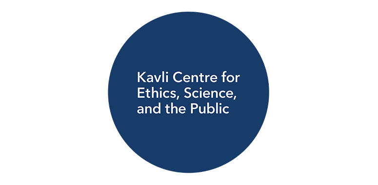 Logo - Kavli Centre for Ethics, Science, and the Public in a blue circle