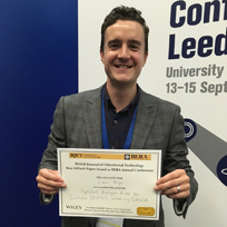 Image: Louis Major wins BJET Best EdTech Paper - BERA Conference 2016