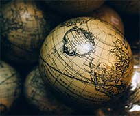 Old world globes