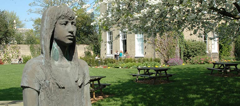 Faculty of Education Garden and statue 