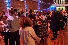 Ceilidh dance at the BAICE conference in Edinburgh