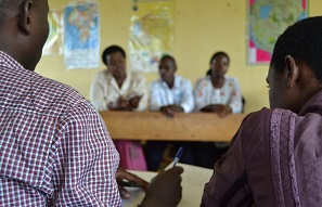 training secondary school teachers in Rwanda