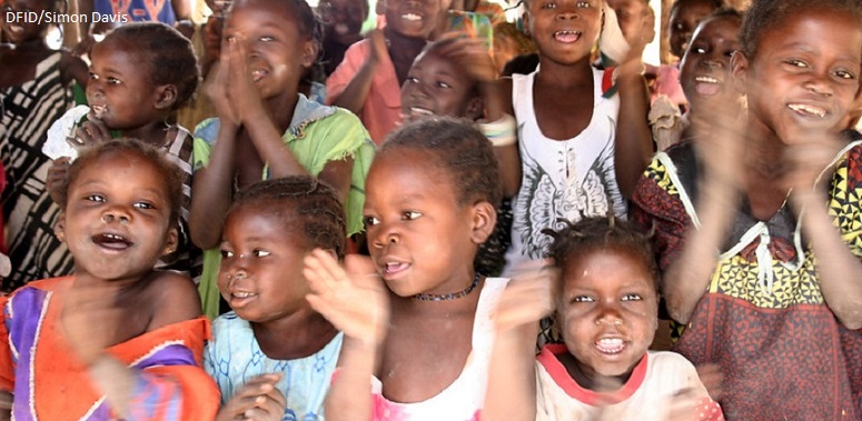 School children at Betokomia Trois bush school, Central African Republic