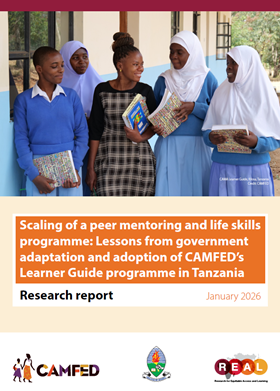 CAMFED learner guide in Tanzania report cover