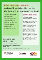 Image: Seminar: Is the African School in the 21st Century still an enemy of the farm?
