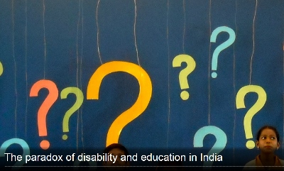 Image: Blog: The paradox of disability and education in India