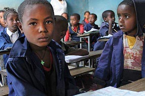 Primary school students, Ethiopia
