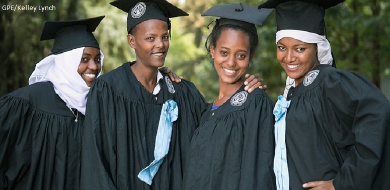 Students ready to graduate from Sebeta Special Needs Education Teachers College, Ethiopia