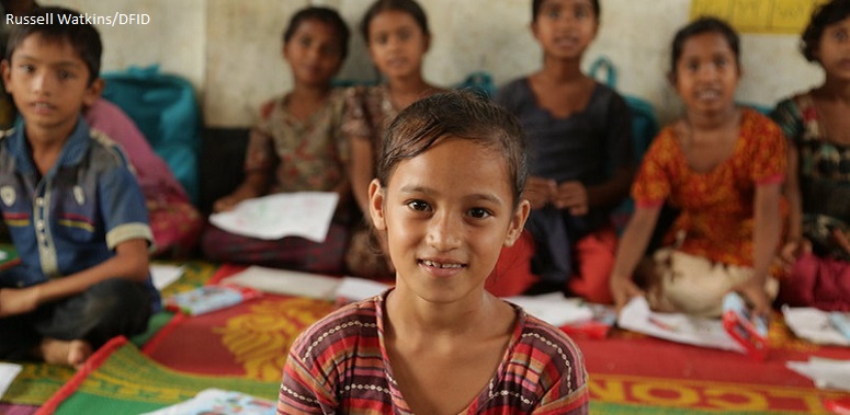 A young Rohingya refugee girl, Cox’s Bazaar, Bangladesh