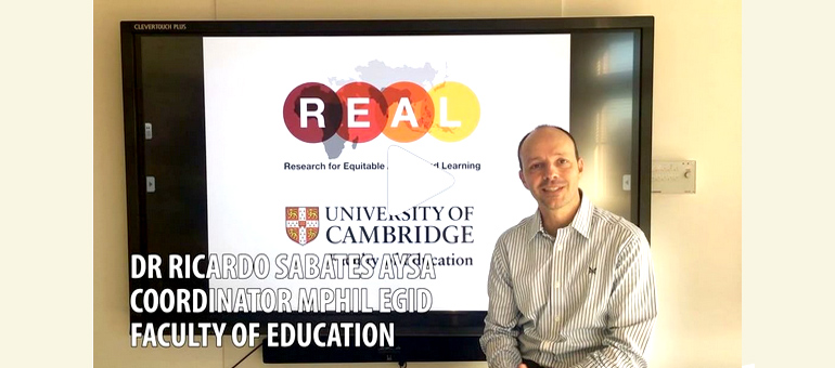 Ricardo Sabates talks about the MPhil Education, Globalisation and International Development
